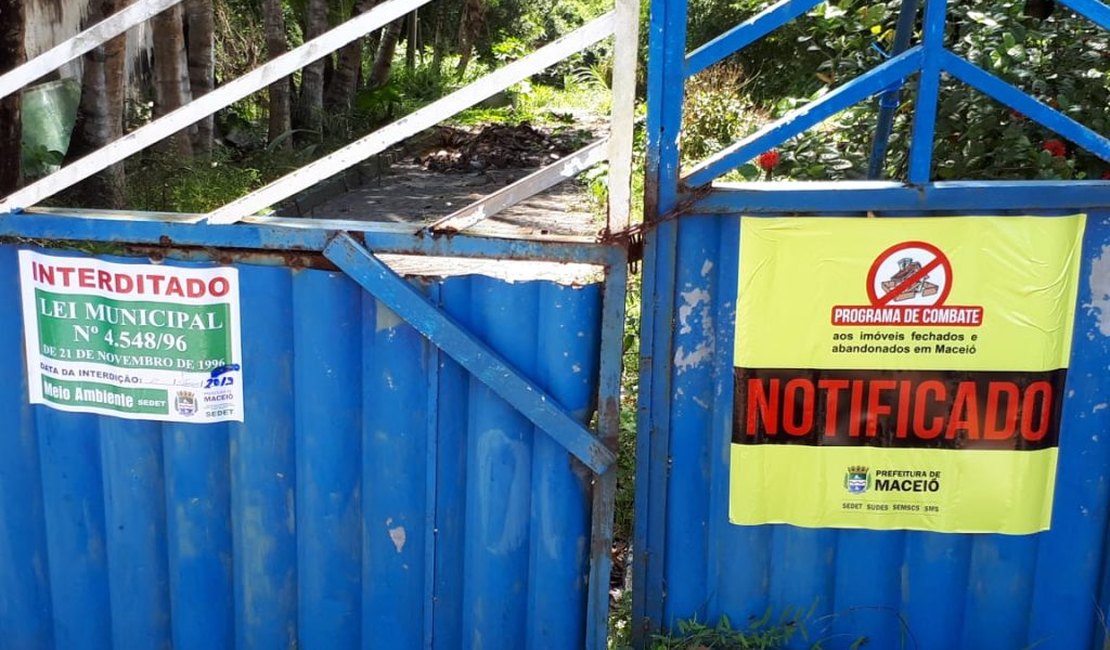 Prefeitura notifica proprietários de imóveis abandonados em Maceió