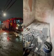 Polícia começa a investigar incêndio em kitnet que deixou homem morto em Maceió