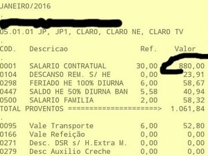 Funcionários da AeC na Paraíba recebem mínimo