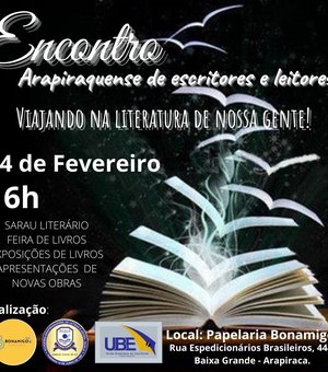Encontro literário irá reunir escritores com sarau em livraria de Arapiraca nesta sexta-feira (4)