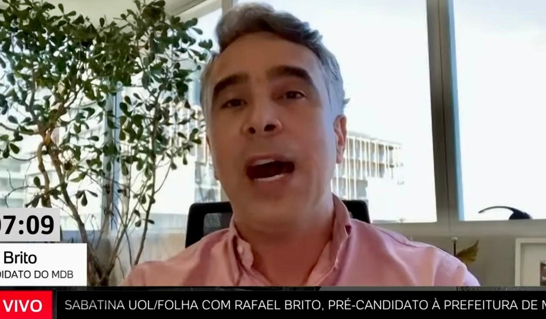 Em sabatina no UOL, Rafael Brito diz que vai rever acordo da Braskem se eleito prefeito