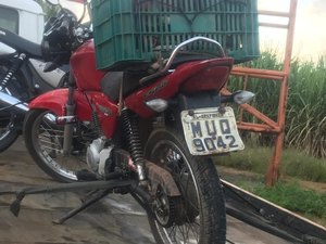 Moto roubada em Arapiraca é recuperada em Coruripe