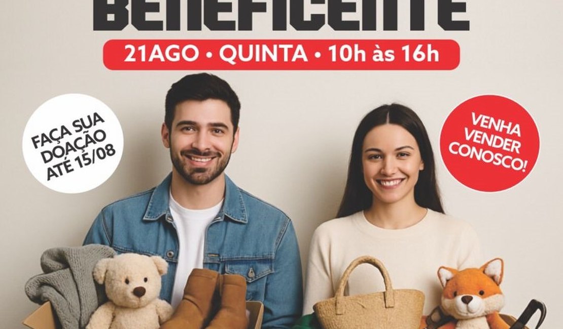 Cruz Vermelha irá realizar bazar beneficente em Maceió nesta quinta (21)
