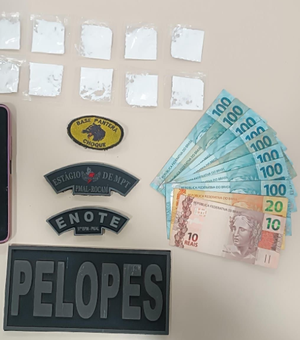 PM faz abordagens e apreende arma, drogas e dinheiro em Penedo e Igreja Nova