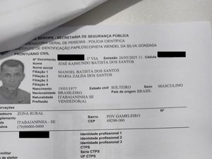 IML de Arapiraca convoca familiares de sergipano para liberação de corpo
