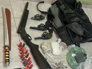 Operação conjunta prende trio e apreende quatro armas em Girau do Ponciano