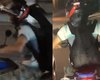 Motociclista que transportou cabra na garupa é identificado e levado à polícia