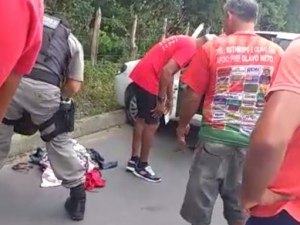 Vídeo: motorista é esfaqueado por adolescentes durante falso frete na BR-104