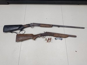 Polícia apreende armas na casa de suspeito de manter esposa em cárcere em Porto de Pedras