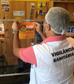 Vigilância Sanitária entregou 325 selos ‘Pode Comprar Aqui’ para estabelecimentos