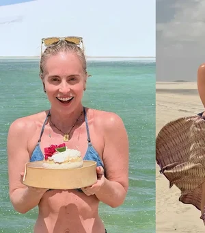 Angélica publica fotos de aniversário com direito a topless