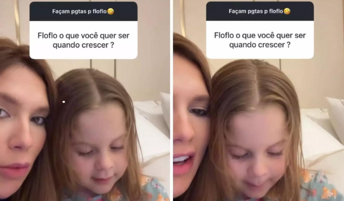 Filha de Virginia Fonseca surpreende ao dizer que quer ser “dançarina do papai”