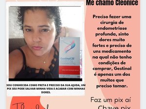 Mulher de 35 anos pede ajuda para custear tratamento de Endometriose Profunda