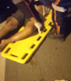 Homem sofre acidente em frente ao DER de Arapiraca