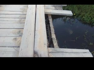 Precariedade de ponte amedronta moradores da zona rural de Maragogi