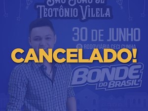Prefeitura de Teotonio Vilela decreta luto de três dias e cancela show de encerramento junino 