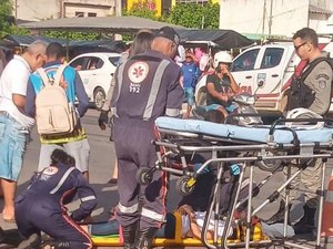 Duas pessoas ficam feridas em acidente de moto, em Delmiro Gouveia