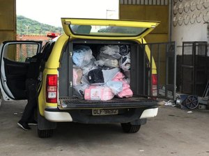 PM encontra galpão com carga furtada e armas em São Miguel dos Campos
