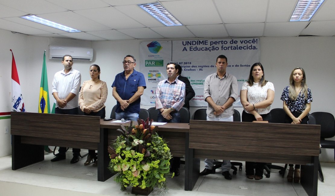 Evento da Undime em Craíbas reúne representantes de 22 municípios