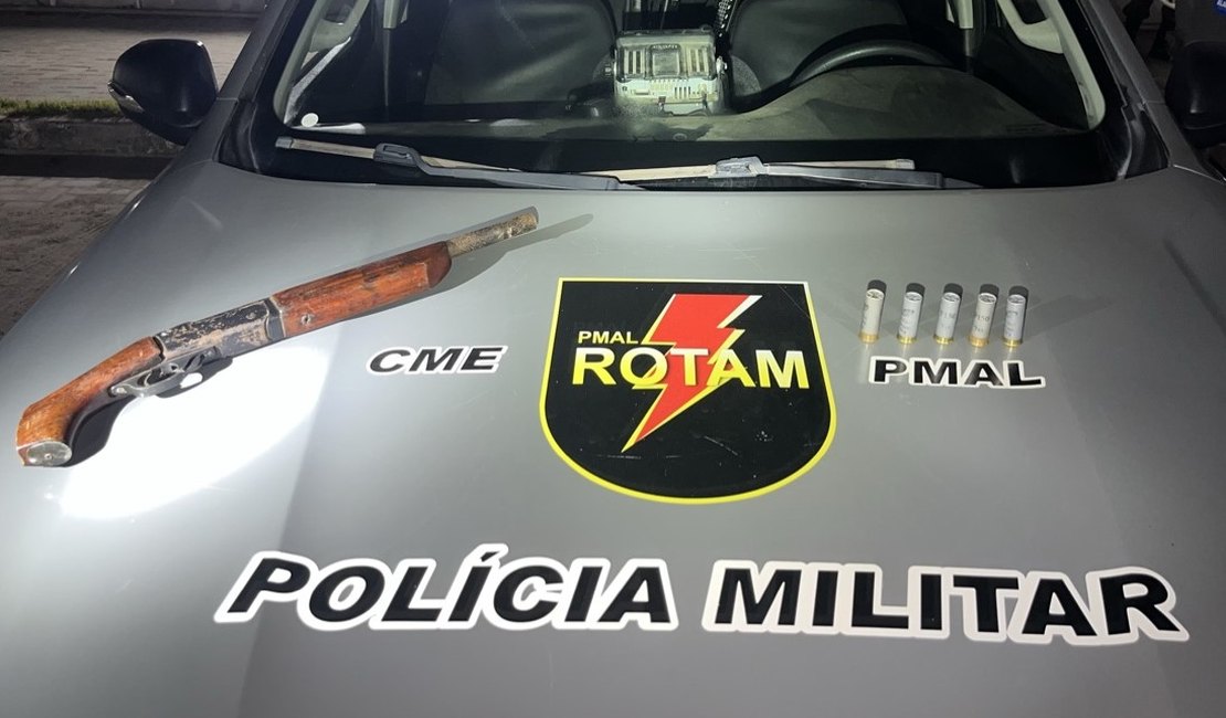 PM apreende três armas de fogo em Maceió e Arapiraca em menos de 24 horas