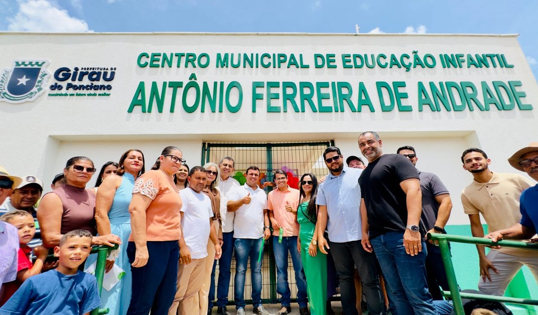 Educação em 1º lugar: Girau do Ponciano bate recorde em entregas de escolas e creches