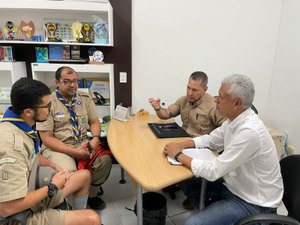 Município amplia parceria com o grupo de escoteiros de Arapiraca