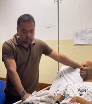 Cláudio Castro visita policiais feridos durante megaoperação no Rio