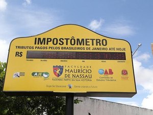 Impostômetro marca R$1 trilhão em arrecadamento nesta terça-feira