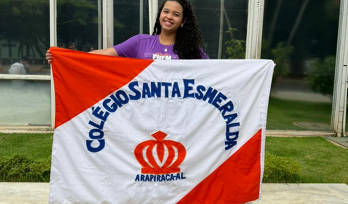 Aluna arapiraquense conquista medalha de ouro na Olimpíada Nacional de Ciências