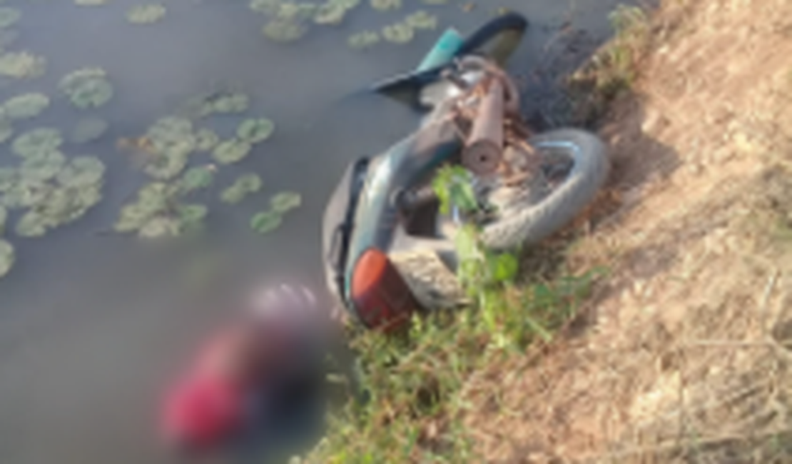 Motociclista é encontrado morto em canal de água no município de Igreja Nova
