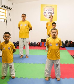 Projeto Ronda Mirim Corações da Paz leva sete atletas ao Campeonato Alagoano de Taekwondo