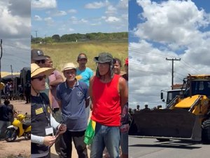 [Vídeo] MST começa a deixar Fazenda Laranjal durante cumprimento de reintegração de posse em Arapiraca