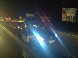 Colisão entre caminhão e carro é registrada em Marechal Deodoro