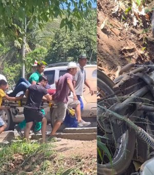 Colisão entre motocicletas deixa dois feridos no distrito de Pindorama, em Coruripe