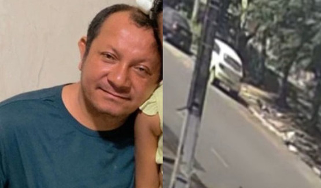 Imagens mostram momento em que carro cai sobre mecânico em Arapiraca