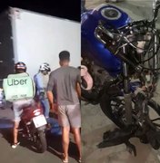 [Vídeo] Colisão entre carreta e motocicleta deixa homem morto na Via Expressa