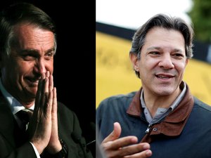 Bolsonaro tem 57% dos votos válidos no 2º turno; Haddad, 43%