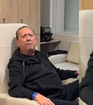 Galvão Bueno surge em vídeo no hospital antes de cirurgia na coluna