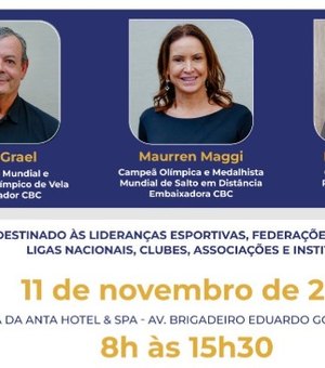 Maceió recebe fórum esportivo com grandes nomes do esporte brasileiro