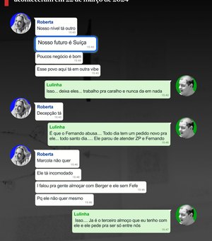 PF acha mensagens de Roberta Luchsinger com Lulinha: ‘Nosso futuro é Suiça’