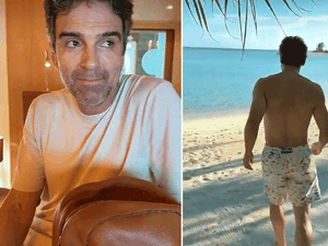 Tadeu Schmidt curte férias em destino paradisíaco: 'Finalmente'