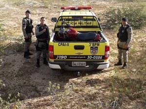 Polícia encontra motocicleta abandonada em Girau do Ponciano