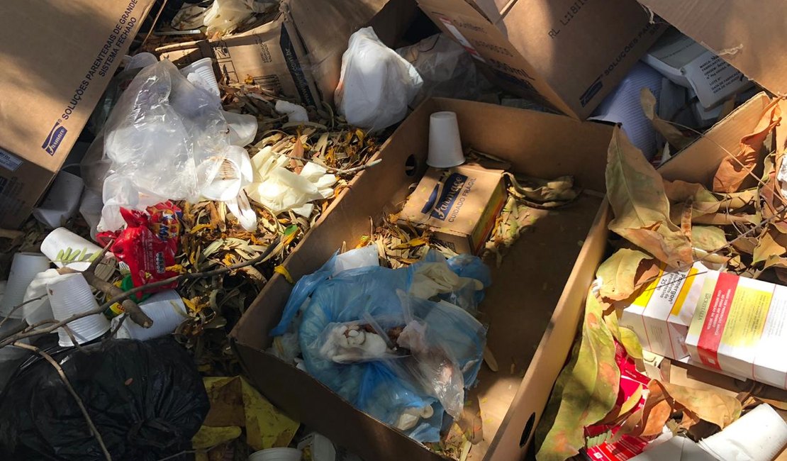 FPI flagra unidade de saúde com descarte irregular de lixo em Pão de Açúcar