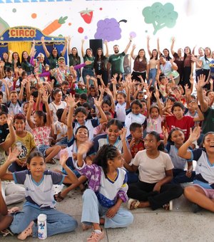 Crianças de escola municipal de Arapiraca aprendem sobre tratamento da água