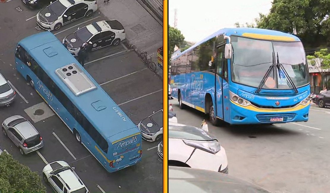 Criminosos sequestram ônibus, roubam passageiros e obrigam motorista a desviar até a Maré