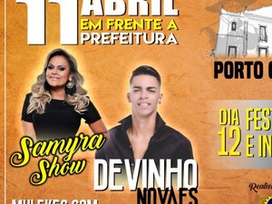 [Vídeo] Aniversário de Porto Calvo tem Devinho Novaes e Samyra Show