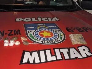 Jovem é preso por tráfico de drogas na zona rural de Matriz de Camaragibe