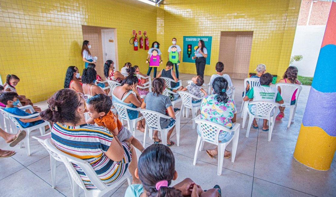 Programa Viver Melhor promove atividade lúdica de combate ao abuso sexual infantil em Arapriaca