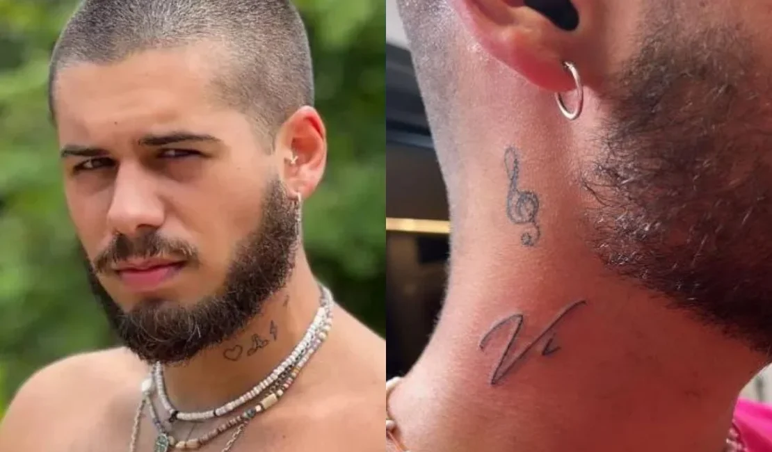 Zé Felipe expõe contradição ao cobrir tatuagem que fez para Virginia