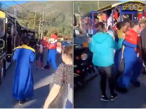 Briga entre Homem-Aranha, Pantera Negra e Super Mario de trenzinho no RJ repercute nas redes